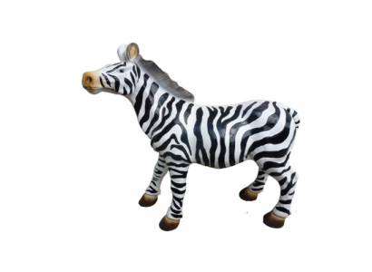 Nowoczesny Design Zebra Animal Garden z Plastikowym Dekoracją Deco Rzeźba 70cm Nowość