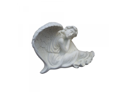 Figura dekoracyjna rzeźba statua 40 x 70 cm figurki posągi rzeźby anioł ogrodowy R109