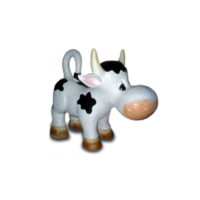 Dekoracja Ogrodowa Figurki Plastikowe Ręcznie Malowana Figurka Zabawna Krowa 45cm Nowość