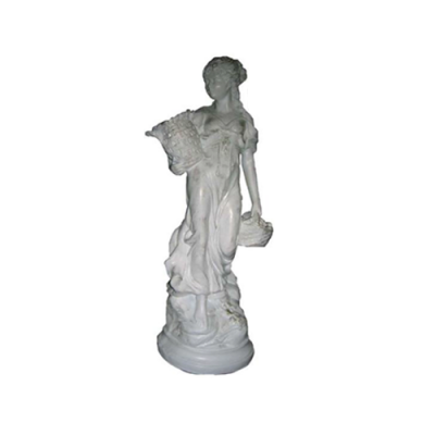 Kobieta z Koszem Figura Dekoracyjna Statua Rzeźba 64 cm Figury Posągi Rzeźby R34