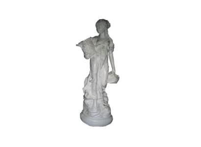 Kobieta z Koszem Figura Dekoracyjna Statua Rzeźba 64 cm Figury Posągi Rzeźby R34