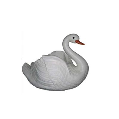 Łabędź Ozdobna Figurka Figurki Ogrodowe Figurki 34cm Naturalnej Wielkości Figura Plastikowa