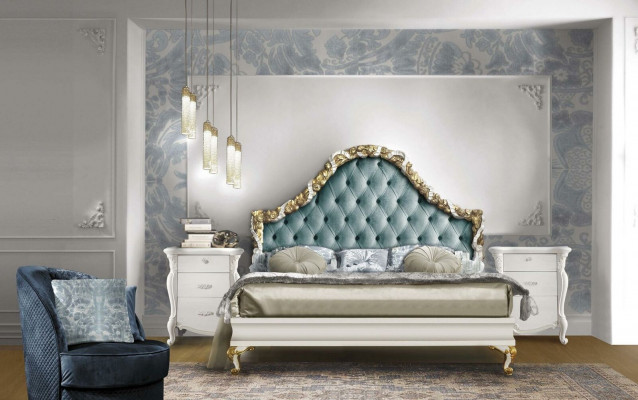 Łóżko Podkładka Design Luksusowe podwójne łóżko hotelowe Sleep Pokój Italian Meble
