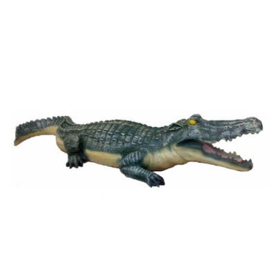 Figurka Dekoracyjna Figurki Ogrodowe Rzeźby 50cm Figurka Krokodyl Plastikowy Nowe Zwierzę