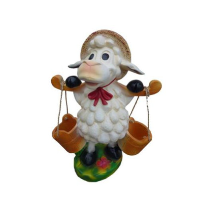 Nowoczesny design owiec-ogród dla zwierząt z 40 cm dekoracja dekoracyjna rzeźba