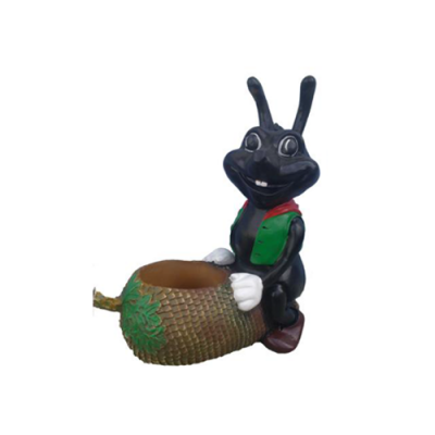 Mrówka ogrodowa 47cm Dekoracja ogrodowa Figurki Posągi Rysunek Ręcznie malowany Nowy