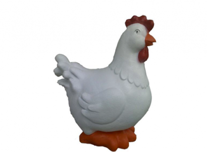 Dekoracja Ogrodowa Figurki Plastikowe Ręcznie Malowana Figurka Statua Zabawny Kurczak 42cm Nowość