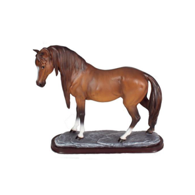 Figurka konia abstrakcyjne figury posągi nowoczesny kolorowy malowany nowy posąg 38 cm