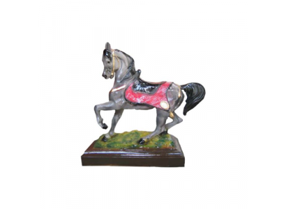 Figurka konia abstrakcyjne figury posągi nowoczesny kolorowy malowany nowy posąg 42 cm