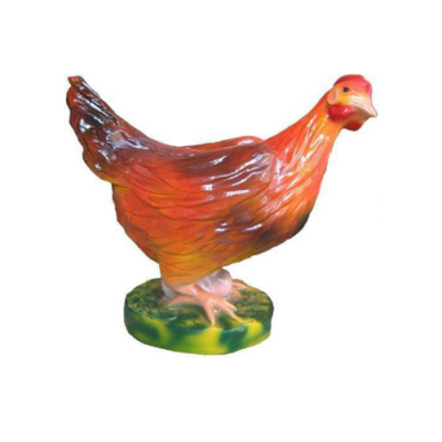Figury dekoracyjne Kura z Plastikowy Dekoracja wielkanocna kurczak Figurka ogrodowa Wysokość 32 cm Nowość