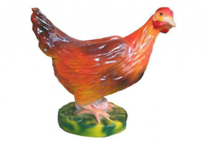 Figury dekoracyjne Kura z Plastikowy Dekoracja wielkanocna kurczak Figurka ogrodowa Wysokość 32 cm Nowość