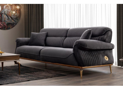 Nowoczesny Szary Kolor 3-miejsce siedzące Sofa Komfort I styl w jednym zestawie