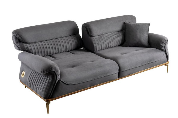 Nowoczesny Szary Kolor 3-miejsce siedzące Sofa Komfort I styl w jednym zestawie