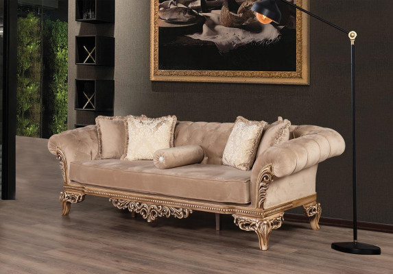 Designerska sofa 3-osobowa z lekkiego pokrowca + stolik kawowy Nowy model do salonu