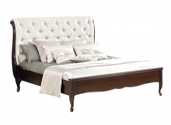 Chesterfield Łóżko Podwójne łóżko Oryginalna Skóra Podkładka łóżka z Swarovski możliwa