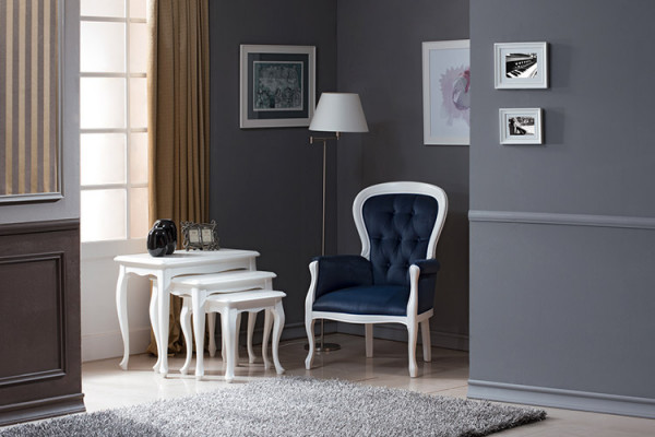 Chippendale Fotel EarsFotel Sofa z Zestawem Podnóżków Stołek Stołek Fortepianowy Nowość