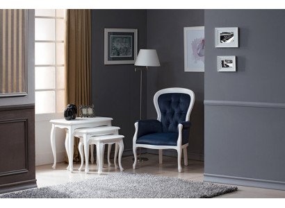 Chippendale Fotel EarsFotel Sofa z Zestawem Podnóżków Stołek Stołek Fortepianowy Nowość