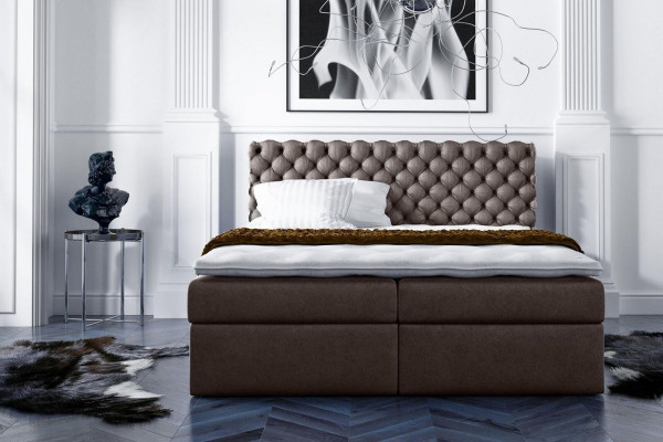 Łóżko skrzyniowe Chesterfield Podwójne łóżko podwójne Łóżko łóżko tapicerowane łóżka 200x200cm