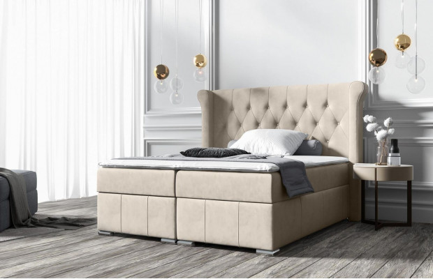 Chesterfield Łóżko + Podstawa łóżka Boxspring łóżka Sypialnia Hotel wszystko Rozmiary !