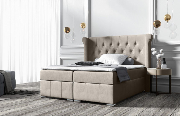 Chesterfield Łóżko + Podstawa łóżka Boxspring łóżka Sypialnia Hotel wszystko Rozmiary !