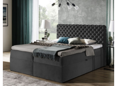 Chesterfield boxspring Łóżko Sypialnia Meble łóżko king size Hotel Aksamit nowe