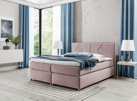 Skrzynka sprężynowa Łóżko Sypialnia łóżko Podkładka Design Double Hotel Luxury 200x200 Nowość