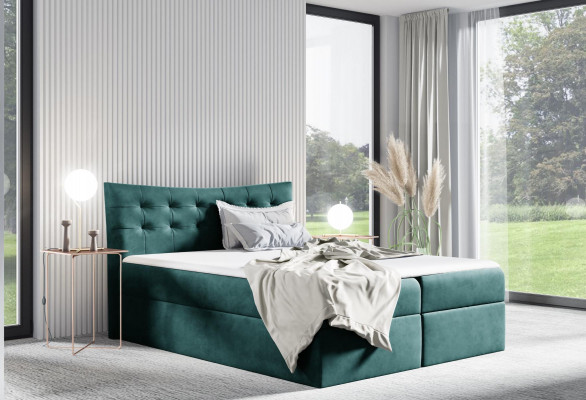 Łóżko Podstawa łóżka z łóżkiem sprężynowym Sypialnia Podkładka design double hotel 180x200