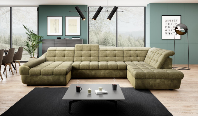 Sofa Couch Podkładka Ustawić Żywy krajobraz Design Narożnikowa kanapa U Shape Sofas Couches