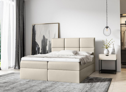 Łóżko tapicerowane łóżko sprężynowe 160x200 designerskie podwójne hotelowe nowoczesne Łóżko łóżka Meble