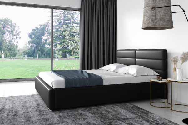 Rama łóżka Drewno Design Double Hotel Modern Łóżko Sypialnia łóżka Łóżko tapicerowane