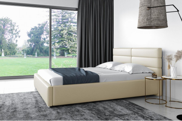 Rama łóżka Drewno Design Double Hotel Modern Łóżko Sypialnia łóżka Łóżko tapicerowane