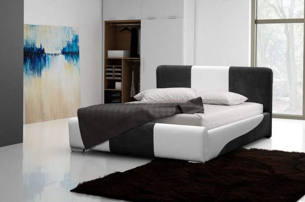 Rama łóżka Sypialnia Design Double Hotel Modern Materiał 160x200 łóżka Nowość