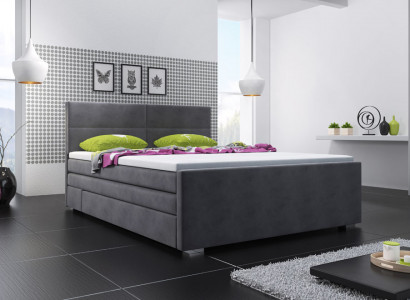 Łóżko tapicerowane łóżko Łóżko Podkładka Designer Hotel Double Luxury Box Łóżko sprężynowe Nowość