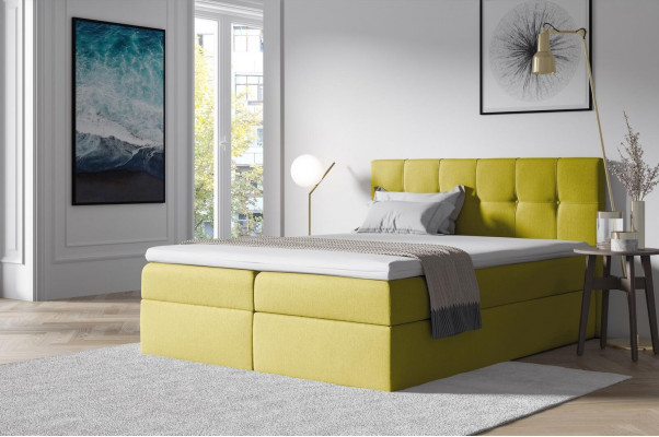 Łóżko materiałowe skrzyniowe Włókienniczy design podwójne Hotel Sypialnia Nowoczesne Łóżko łóżka
