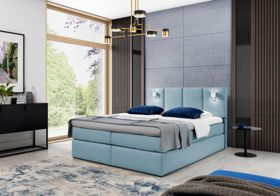 Łóżko skrzyniowe Sypialnia Podkładka Design Double Modern Material 200x200