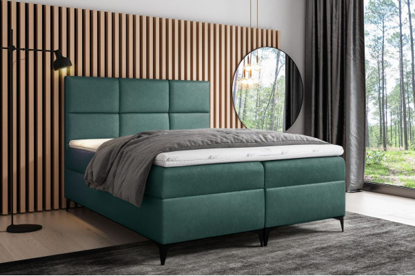 Łóżko skrzyniowe Włókienniczy Design Double Hotel Nowoczesne Łóżko Sypialnia łóżka 200x200