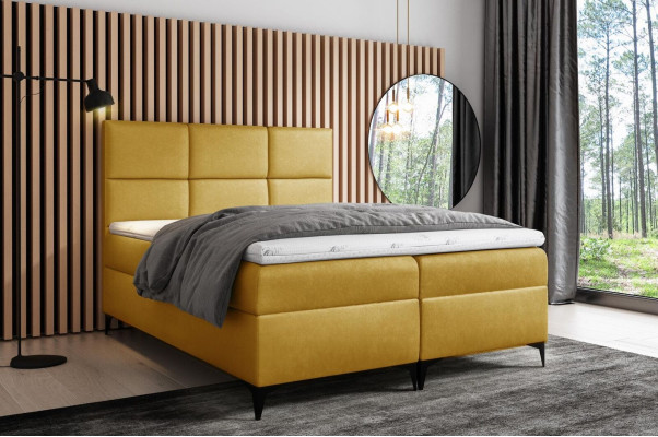 Łóżko skrzyniowe Włókienniczy Design Double Hotel Nowoczesne Łóżko Sypialnia łóżka 200x200