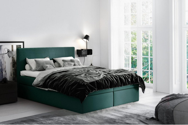 Łóżko skrzyniowe Włókienniczy Design Double Hotel Nowoczesne Łóżko Sypialnia łóżka 160x200
