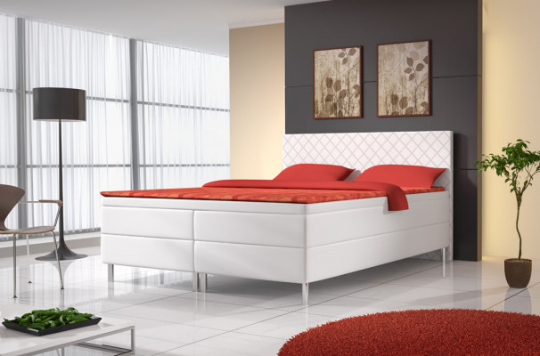 Łóżko tapicerowane łóżko Łóżko Podkładka sztuczna skóra Designer Hotel Double Luxury Design