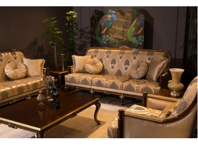 Sofa trzyosobowa 3 miejsce do siedzenia Sofy Siedziba Material Design Couch Meble Style Włókienniczy