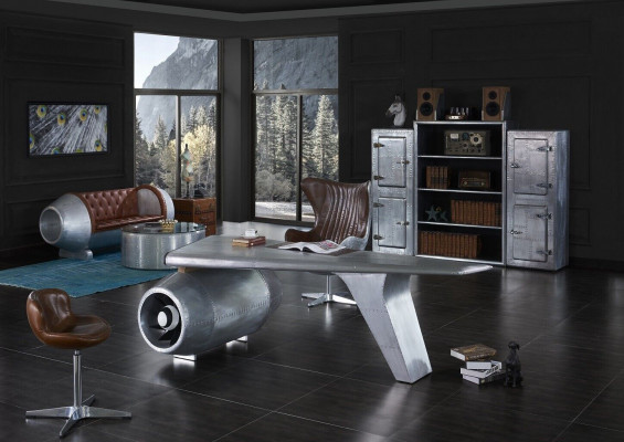 Skrzydło samolotu Biurko Biurko Tabela Aviator Design Luxury Meble