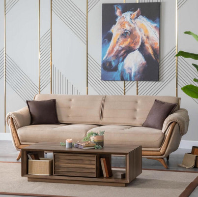 Sofa Trzyosobowa Beżowa Sofa Meble Meble Kanapy Sofy Nowy Beż