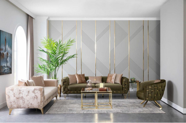 Fotel Kanapa Podkładka Meble Sofa Trzyosobowa Metalowa xxl Duże Kanapy Nowe