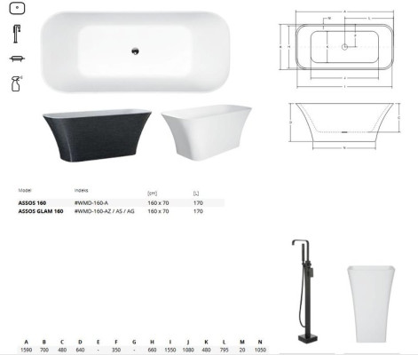 Ekskluzywny Wolnostojący Design Wanna Nowoczesna Wanna Łazienka Darmowy