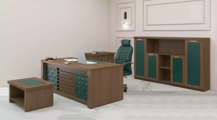 Brown Office Ustawić luksusowe meble biurowe Biurko Designerskie meble 4 sztuki