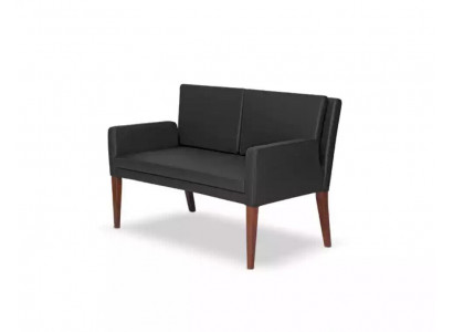 Sofa dwumiejscowa kanapa tekstylna, zestaw mebli do pracy
