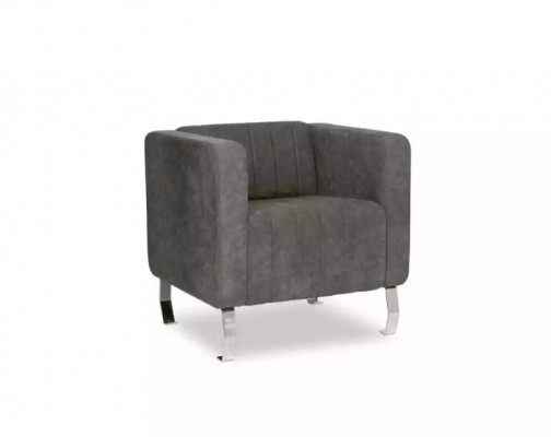 Szary Fotel Nowoczesny Design Meble Gabinet Nowe Biuro Włókiennicze