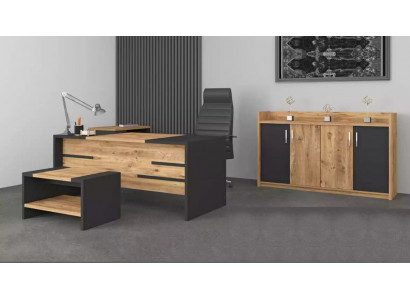 Zestaw mebli biurowych Office Ustawić Biurko Szafa Styl Modern New 4-częściowy.