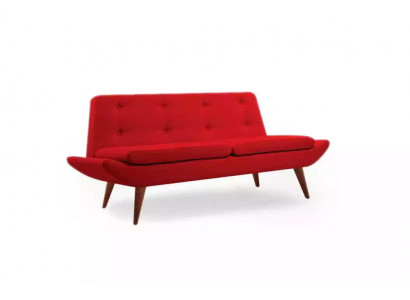 Czerwona dwumiejscowa designerska luksusowa sofa tapicerowana Meble