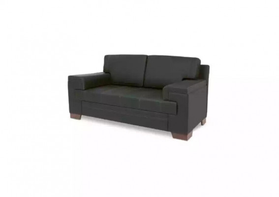 Sofa dwuosobowa Czarny meble tekstylne miejsce siedzące tapicerowane sofy biurowe